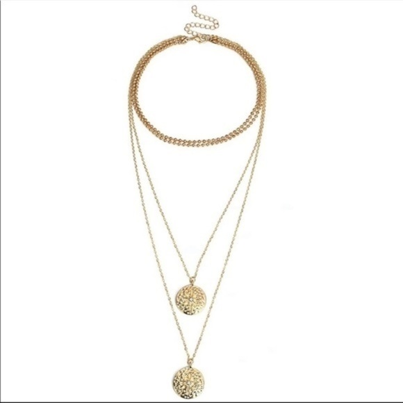 3/$30 💛 Multi Layered Charm Necklace - Picture 3 of 6